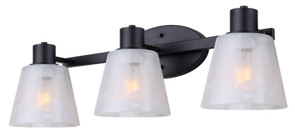 Canarm - IVL1151A03BK - Three Light Vanity - Luelle - Black