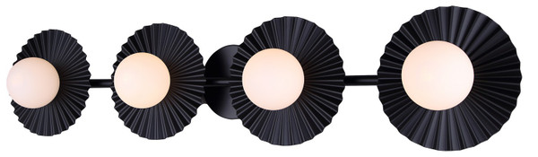 Canarm - IVL1210A04BK9 - Four Light Vanity - Payton - Matte Black