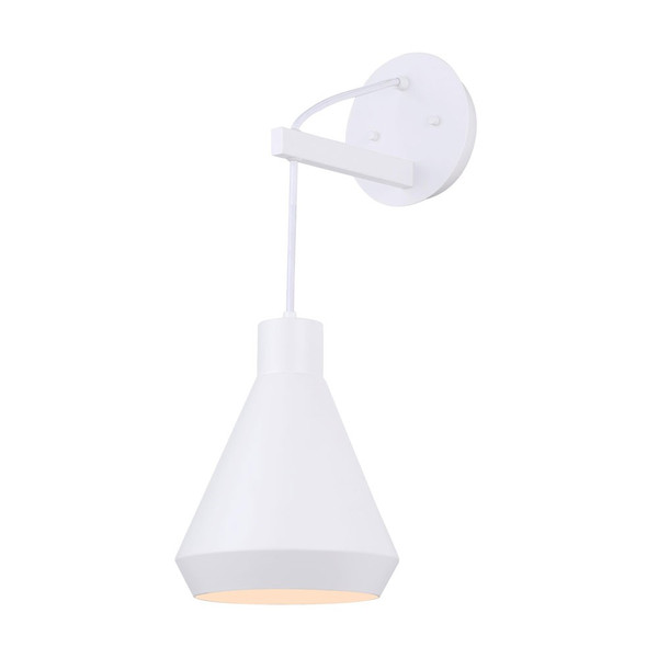 Canarm - IWF1020A01WH - One Light Wall Sconce - Byck - Matte White