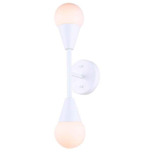 Canarm - IWF1125A02WH9 - Two Light Wall Sconce - Arlowe - Matte White