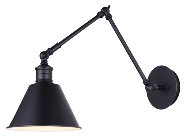 Canarm - IWF582A01BK - One Light Wall Sconce - Morocco - Black