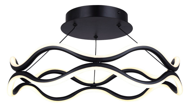 Canarm - LSF280A17BK - LED Semi Flush Mount - Castra - Black