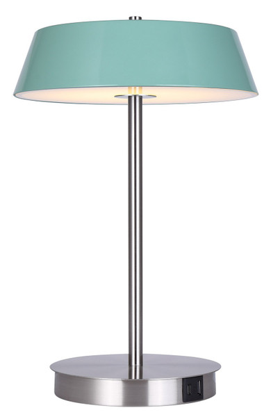 Canarm - LTL263A14GRN - LED Table Lamp - Jessa - Brushed Nickel