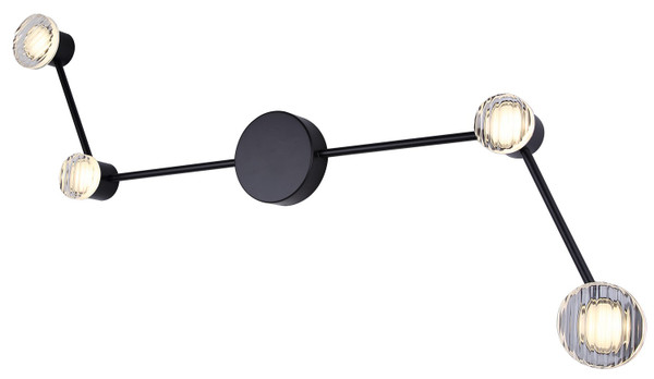 Canarm - LWF313A04BK - LED Wall Sconce - Vanya - Black