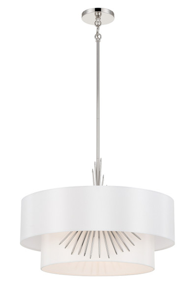 George Kovacs - P5393-613 - Three Light Pendant - Gramercy by Robin Baron - Polished Nickel