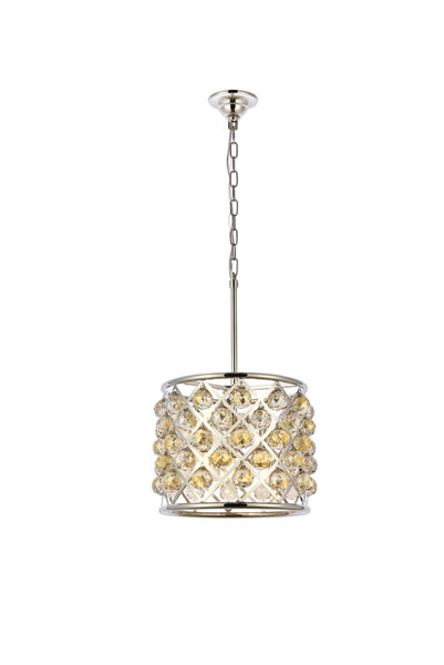 Elegant Lighting - 1206D14PN-GT/RC - Four Light Pendant - Madison - Polished nickel