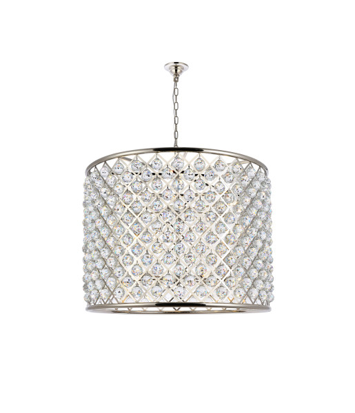 Elegant Lighting - 1206D35PN/RC - 12 Light Chandelier - Madison - Polished nickel