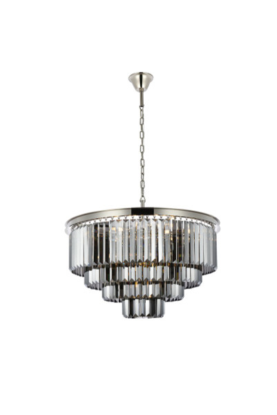 Elegant Lighting - 1231D32PN-SS/RC - 17 Light Chandelier - Sydney - Polished nickel