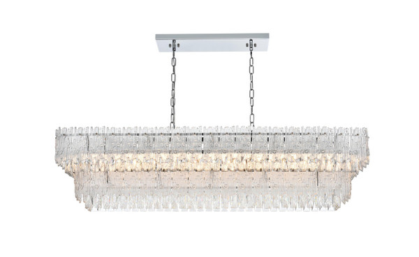 Elegant Lighting - 1780G50C - Eight Light Chandelier - Emilia - Chrome and Clear