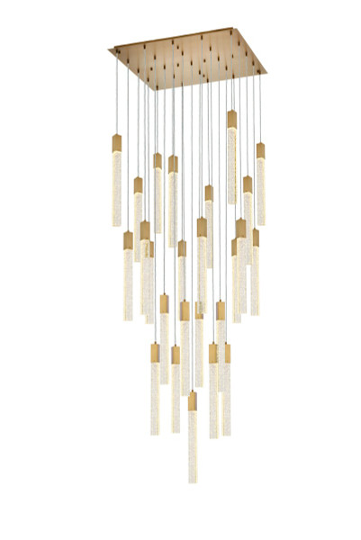 Elegant Lighting - 2066G36SG - 25 Light Pendant - Weston - satin gold