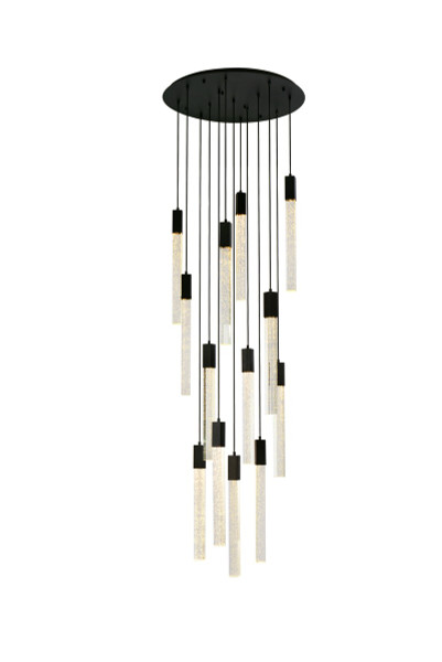 Elegant Lighting - 2067G30BK - 13 Light Pendant - Weston - black