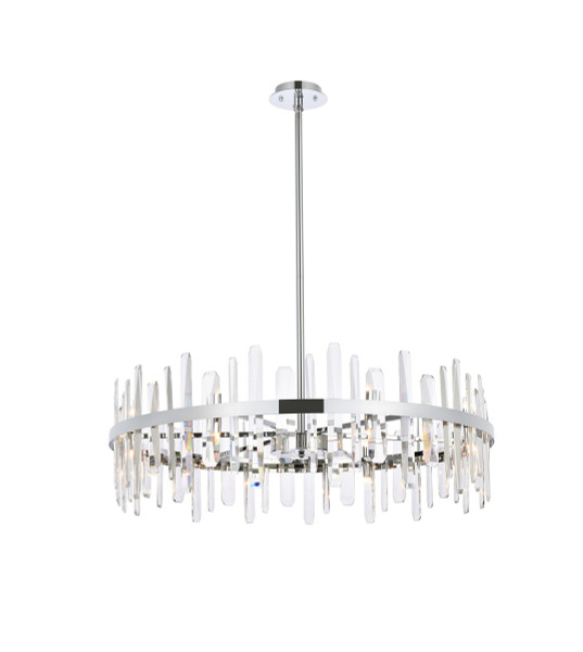 Elegant Lighting - 2200D36C - 16 Light Chandelier - Serena - chrome