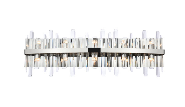 Elegant Lighting - 2200W36C - Ten Light Bath Sconce - Serena - chrome