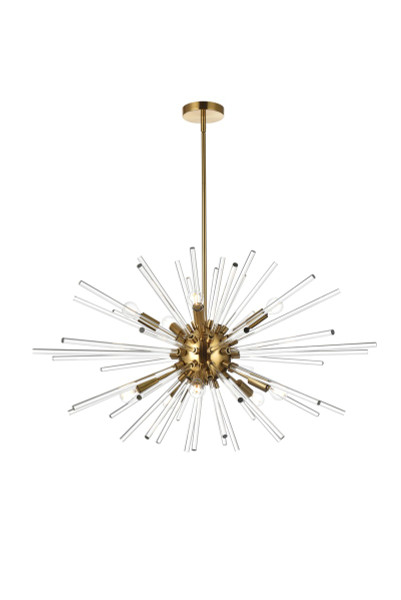 Elegant Lighting - 2502D36SG - Ten Light Pendant - Sienna - gold