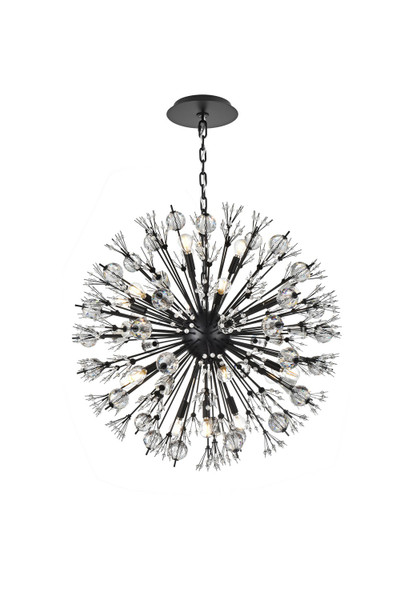 Elegant Lighting - 2550D32BK - 18 Light Pendant - Vera - black