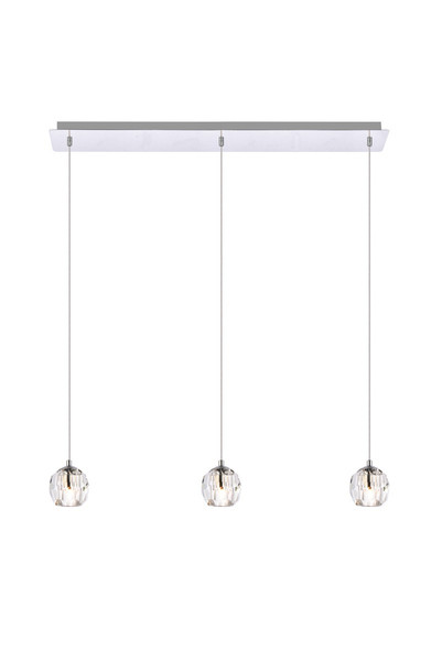 Elegant Lighting - 3505D28C - LED Pendant - Eren - Chrome