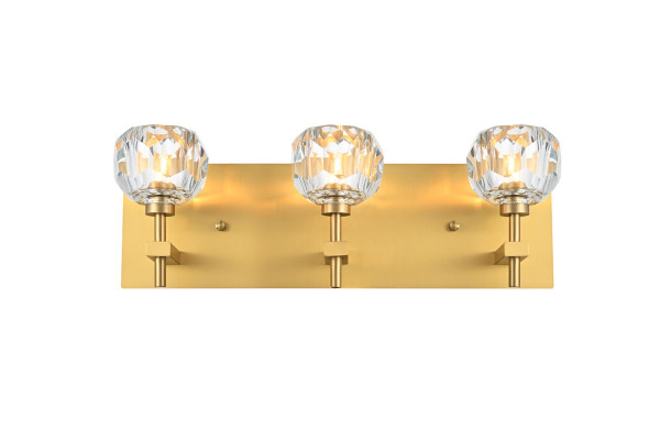 Elegant Lighting - 3509W18G - Three Light Wall Sconce - Graham - Gold and Clear