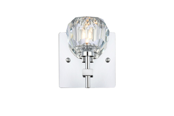 Elegant Lighting - 3509W6C - One Light Wall Sconce - Graham - Chrome and Clear