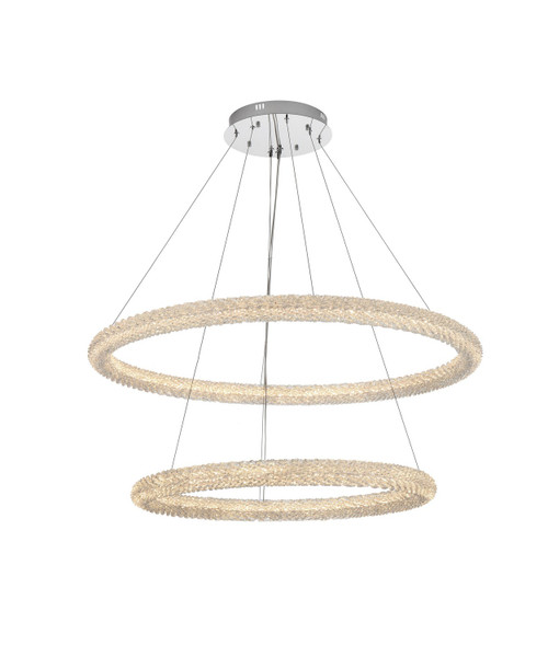 Elegant Lighting - 3800G42C - LED Chandelier - Bowen - Chrome