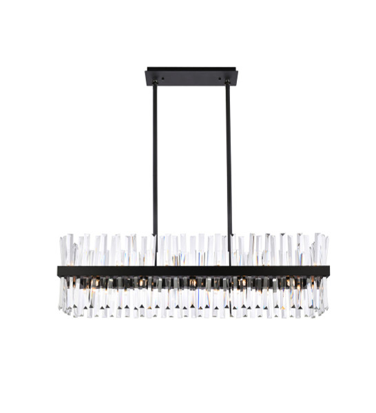 Elegant Lighting - 6200G42BK - 24 Light Chandelier - Serephina - black