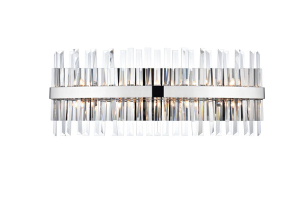 Elegant Lighting - 6200W30C - Eight Light Bath Sconce - Serephina - chrome