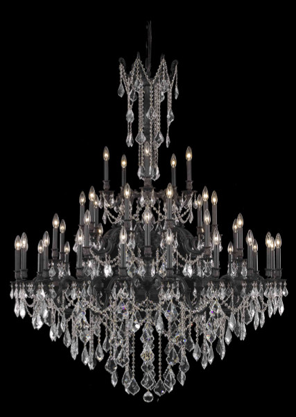 Elegant Lighting - 9245G54DB/RC - 45 Light Chandelier - Rosalia - Dark Bronze