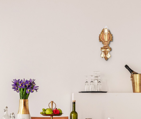 Elegant Lighting - 9601W5FG-GT/RC - One Light Wall Sconce - Monarch - French Gold