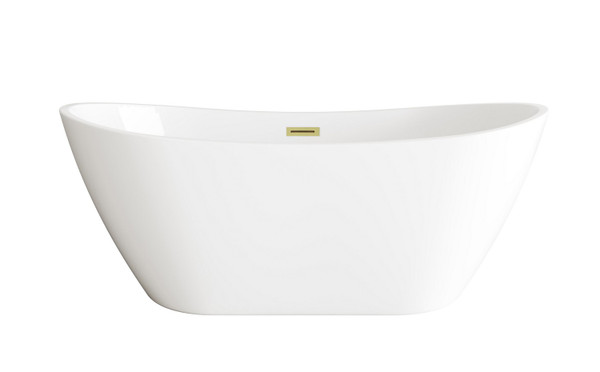 Elegant Lighting - BT10372GW-BGD - Soaking Bathtub - Ines - Glossy White