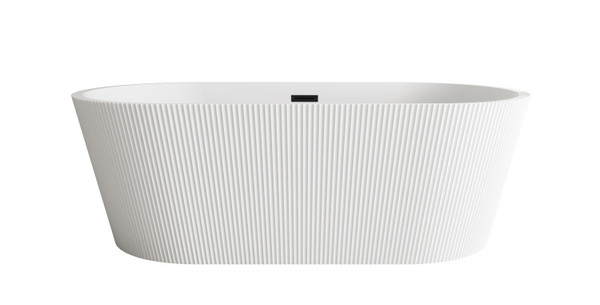 Elegant Lighting - BT30767GW-MBK - Bathtub - Bryant - Glossy White