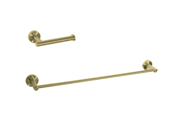 Elegant Lighting - HWB-11S2BGD - 2-Piece Bathroom Hardware Set - Alma - Brushed Gold