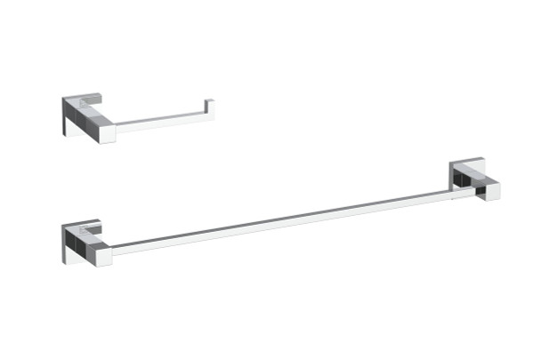 Elegant Lighting - HWB-12S2PCH - 2-Piece Bathroom Hardware Set - Isla - Chrome
