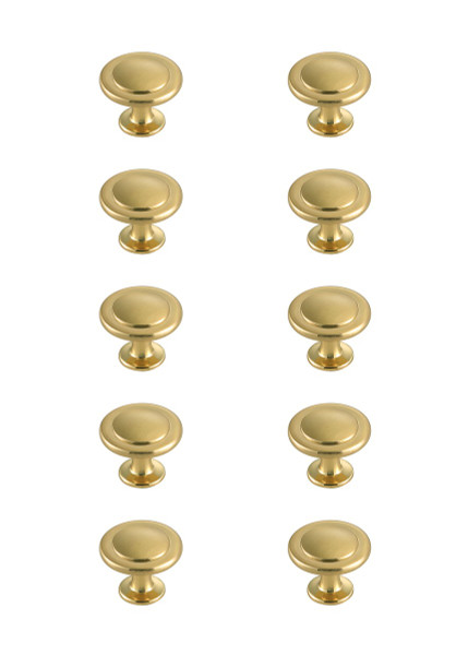 Elegant Lighting - KB2005-GD-10PK - Knob Multipack (Set of 10) - Logyn - Brushed Gold