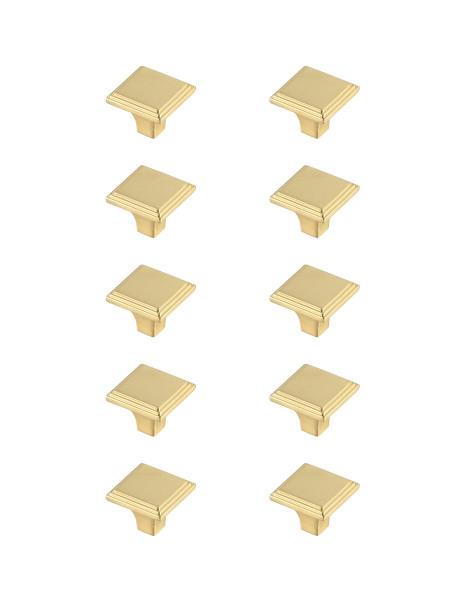 Elegant Lighting - KB2012-GD-10PK - Knob Multipack (Set of 10) - Wilow - Brushed Gold