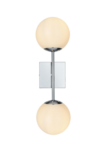 Elegant Lighting - LD2358C - Two Light Wall Sconce - Neri - Chrome and White