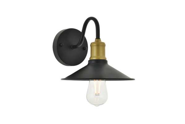 Elegant Lighting - LD4033W9BRB - One Light Wall Sconce - Etude - brass
