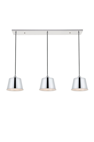 Elegant Lighting - LD4057D40C - Three Light Pendant - Nota - Chrome