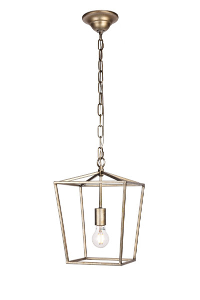 Elegant Lighting - LD6008D9S - One Light Pendant - Maddox - Vintage Silver
