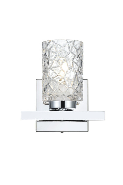 Elegant Lighting - LD7025W7C - One Light Wall Sconce - Cassie - Chrome and Clear