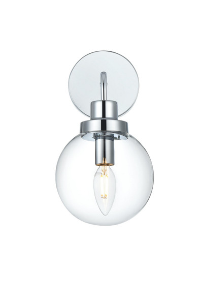 Elegant Lighting - LD7031W8C - One Light Wall Sconce - Hanson - Chrome and Clear