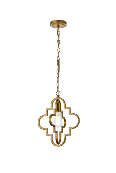 Elegant Lighting - LD7062D12BR - One Light Pendant - Sandara - Brass