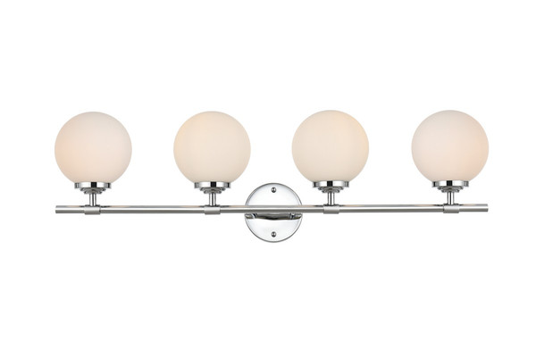 Elegant Lighting - LD7301W33CH - Four Light Bath Sconce - Ansley - Chrome