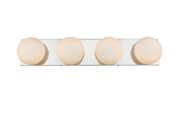 Elegant Lighting - LD7303W31CH - Four Light Bath Sconce - Jaylin - Chrome and frosted white