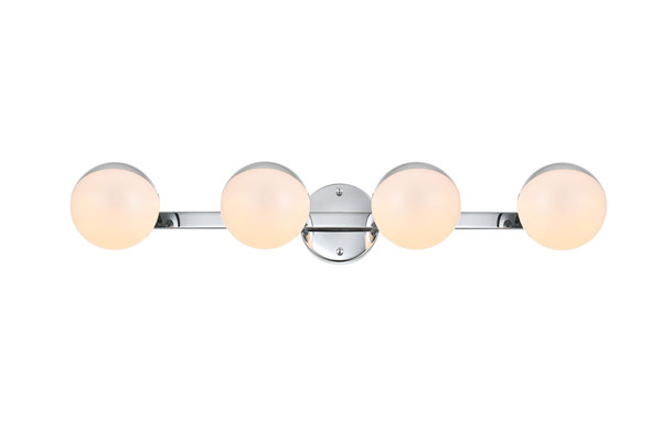 Elegant Lighting - LD7305W29CH - Four Light Bath Sconce - Majesty - Chrome