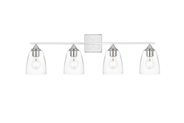 Elegant Lighting - LD7309W34CH - Four Light Bath Sconce - Harris - Chrome