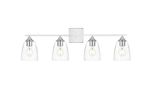 Elegant Lighting - LD7309W34CH - Four Light Bath Sconce - Harris - Chrome