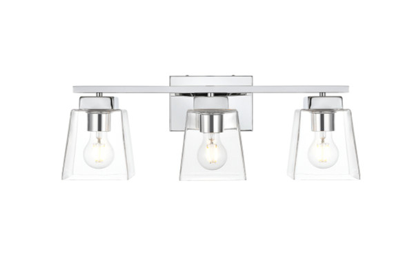 Elegant Lighting - LD7312W23CH - Three Light Bath Sconce - Merrick - Chrome