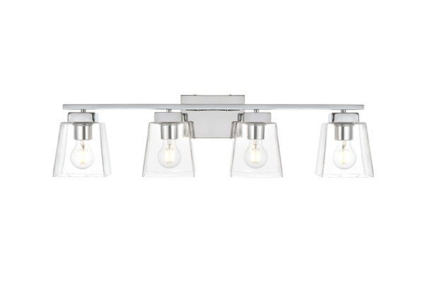 Elegant Lighting - LD7312W32CH - Four Light Bath Sconce - Merrick - Chrome