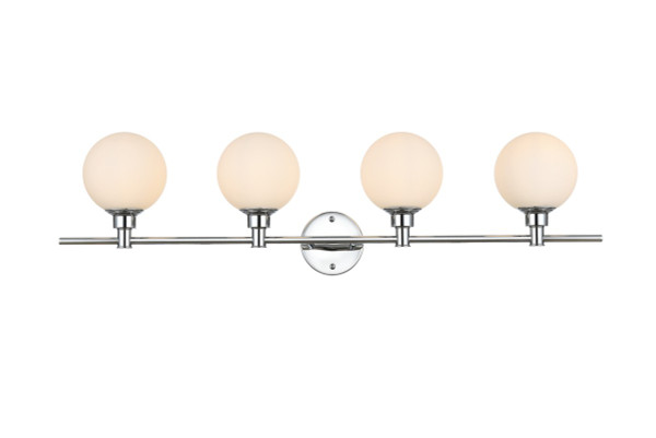 Elegant Lighting - LD7317W38CH - Four Light Bath Sconce - Cordelia - Chrome