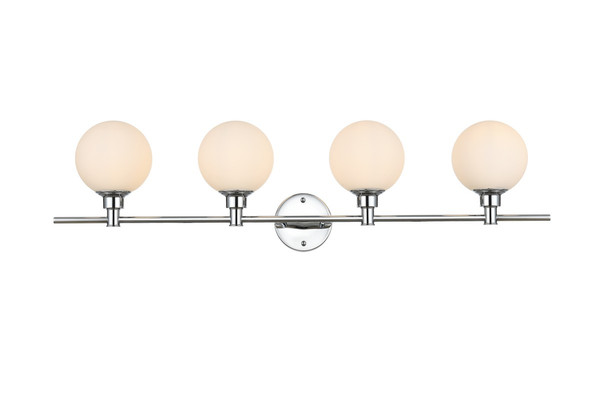 Elegant Lighting - LD7317W38CH - Four Light Bath Sconce - Cordelia - Chrome
