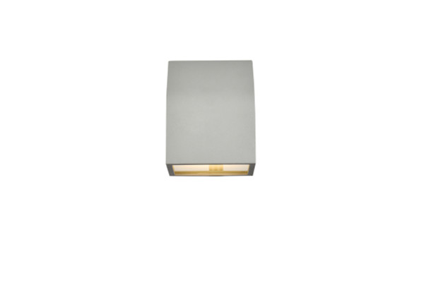 Elegant Lighting - LDOD4004S - LED Outdoor Wall Lamp - Raine - Silver